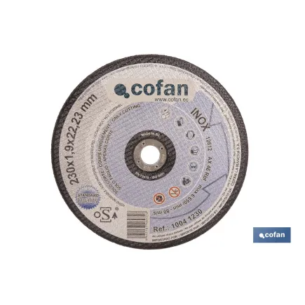 DISCO CORTE - 230X3,0X22,23 METAL STAND.