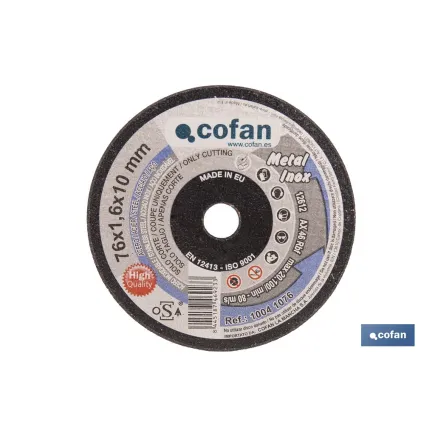 DISCO CORTE - 76X1,6X10 INOX PROFES.