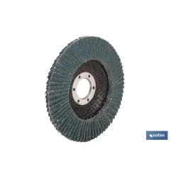 DISCO LAMINADO PROFESIONAL INCLINADO 115 MM. - GRANO 120 ZIRCONIO