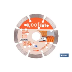 DISCO DIAMANTE CANTERO STANDARD H-10mm, 115mm