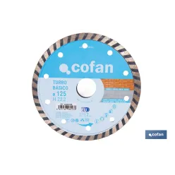 DISCO DIAMANTE TURBO BASICO 125 MM.