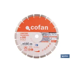 DISCO DIAMANTE CANTERO SILENCIOSO 300MM
