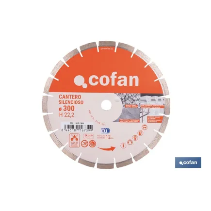 DISCO DIAMANTE CANTERO SILENCIOSO 300MM