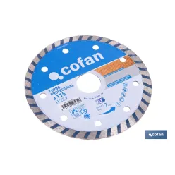 DISCO DIAM.TURBO PROFESIONAL 115MM.