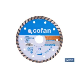 DISCO DIAM.TURBO PROFESIONAL 125MM.