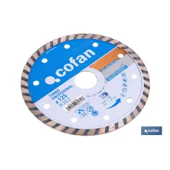 DISCO DIAM.TURBO PROFESIONAL 125MM.