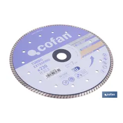 DISCO DIAMANTE TURBO EXTRAFINO 230MM.