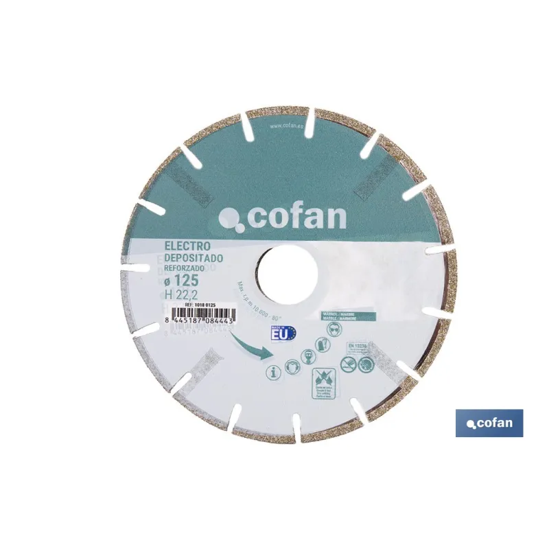 DISCO ELECTRODEP.  REFORZ. 125 MM