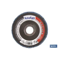 DISCO LAMINADO PROFESIONAL PLANO 115 MM. G-40 ZIRCONIO