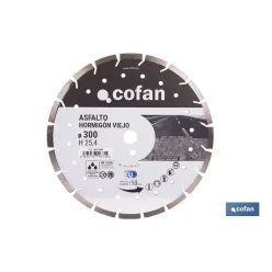 DISCO DIAM. ASFALTO, HORMIGON VIEJO 300MM