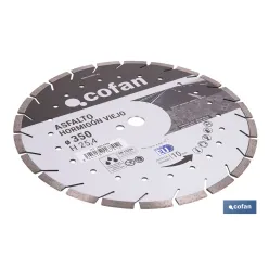 DISCO DIAM. ASFALTO, HORMIGON VIEJO 350MM