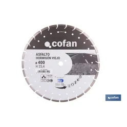 DISCO DIAM. ASFALTO, HORMIGON VIEJO 400MM