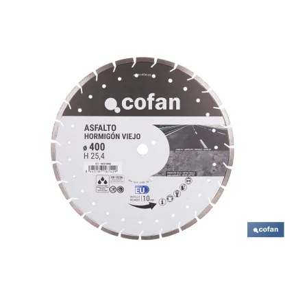 DISCO DIAM. ASFALTO, HORMIGON VIEJO 400MM