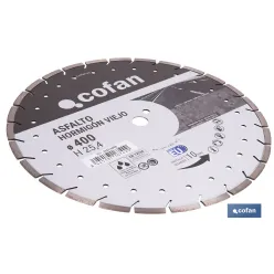 DISCO DIAM. ASFALTO, HORMIGON VIEJO 400MM