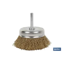 CEPILLO COPA ONDULADO 6xØ100 A.LATONADO 0.3mm