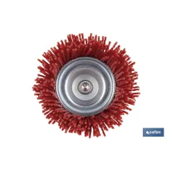 CEPILLO COPA DE NYLON 6 MM X Ø50