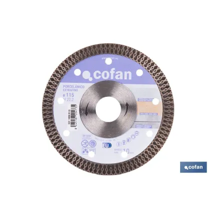 DISCO DIAMANTE PORCELANICO EXTRAFINO H-10mm, 230mm