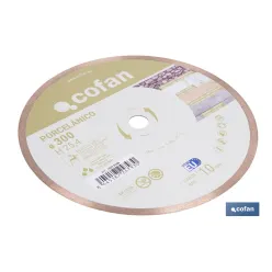 DISCO PORCELANICO MAQUINAS DE MESA 300mm - H25,4