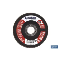 DISCO LAMINADO ESTANDAR INCLINADO 115 MM. G-40 ZIRCONIO