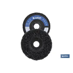 DISCO VELLON P/LIMPIEZA FIBRA-PLANO 125X22,2 Venta unitaria