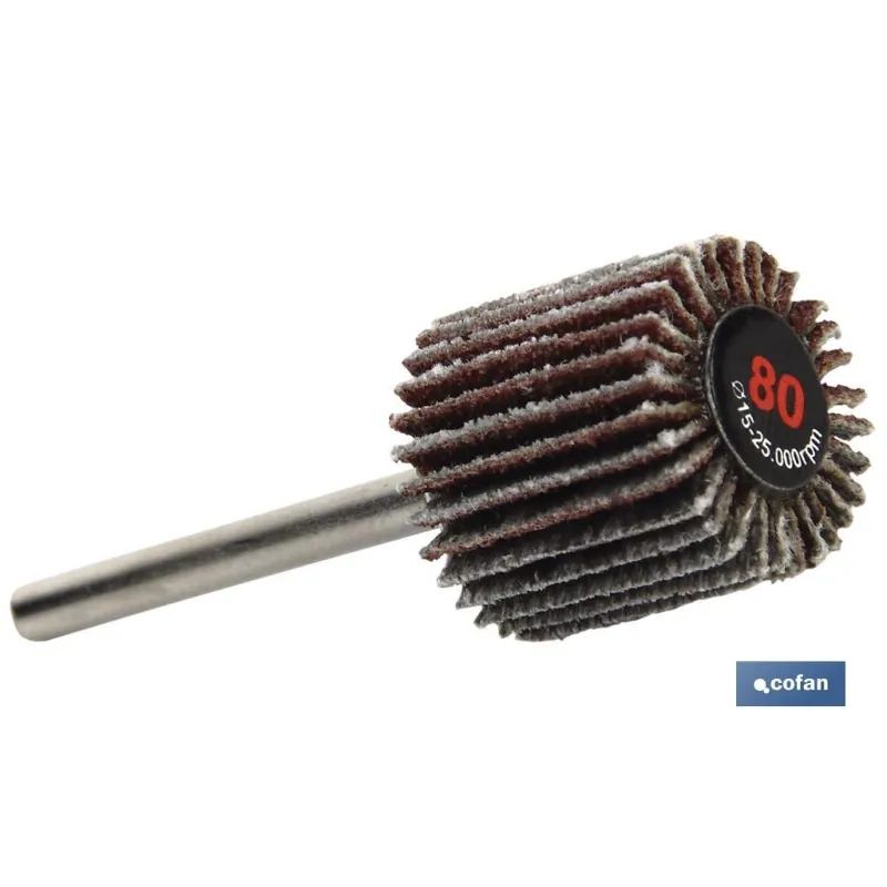 MINI ABANICO LIJA CON MANGO 10X10X3 G-80 Venta unitaria