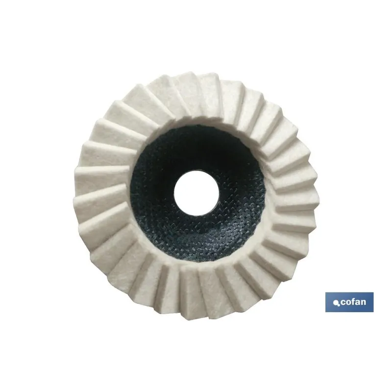 DISCO LAMINAS FIELTRO P/ PULIR ø115 G-D5/H25 Venta unitaria