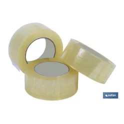 PRECINTO ACRILICO TRANSPARENTE 45 Micras 48MM X 132MTS