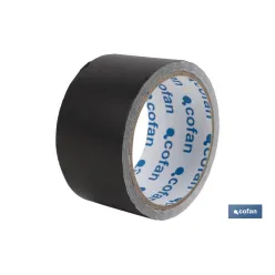 CINTA DE ALUMINIO NEGRA 30 MICRAS 50 MM X 10 M