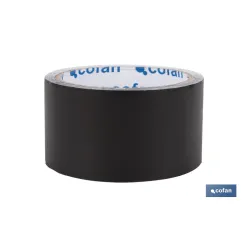 CINTA DE ALUMINIO NEGRA 30 MICRAS 50 MM X 10 M