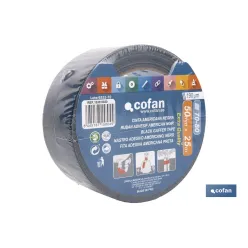 CINTA AMERICANA NEGRA 190 MICRAS 50 MM X 25 M