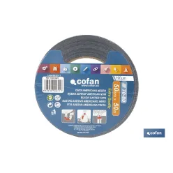 CINTA AMERICANA NEGRA 190 MICRAS 50 MM X 50 M