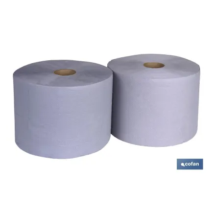 BOBINA INDUSTRIAL RECICLADA AZUL 250MTS (2 ROLLOS)