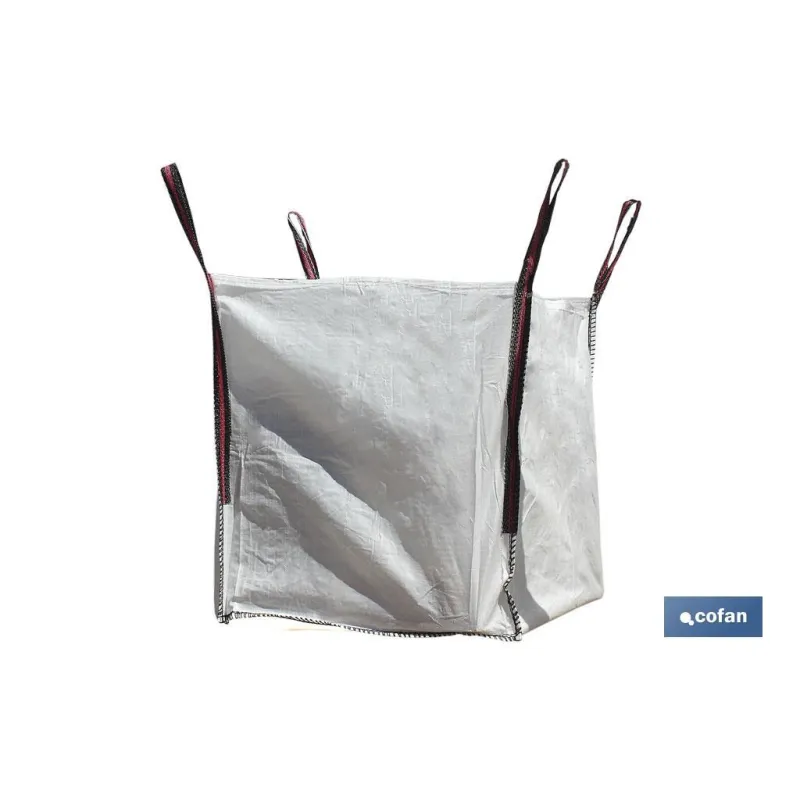 BIG BAG ESCOMBROS 85x85x90 cms COLOR BLANCO