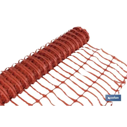 MALLA DE SEÑALIZACION OBRAS 1x50 m NARANJA