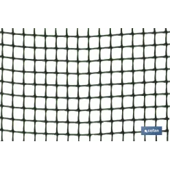 MALLA PLAST. CUADRADA JARDIN 10mm VERDE 1x25m