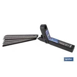 RECAMBIO 10 UDS. HOJA NEGRA SK2 65HRC PARA CÚTER 9 X 80 X 0,6 MM