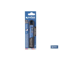 RECAMBIO 10 UDS. HOJA NEGRA SK2 65HRC PARA CÚTER 18 X 100 X 0,7 MM