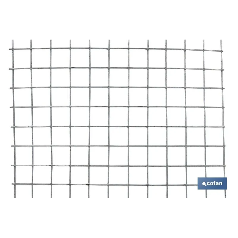 MALLA ELECTROSOLDADA GALV.13X13X0,9mm (0,6x25m)