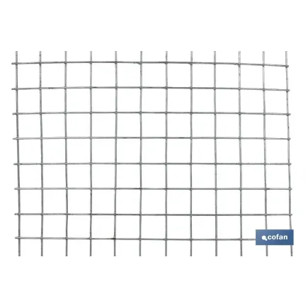 MALLA ELECTROSOLDADA GALV.13X13X0,9mm (0,8x25m)