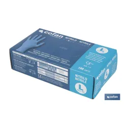 CAJA 100 UNDS. GUANTES DE NITRILO T- L