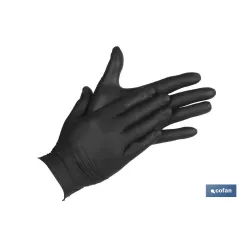 CAJA 100 UNDS. GUANTES DE NITRILO NEGRO T - M
