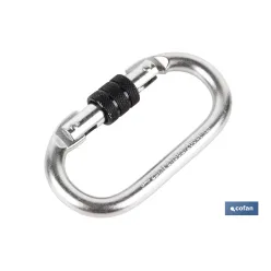 MOSQUETÓN CON ROSCA SEGURIDAD