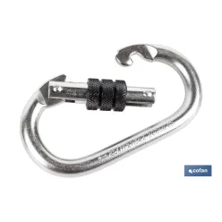 MOSQUETÓN CON ROSCA SEGURIDAD