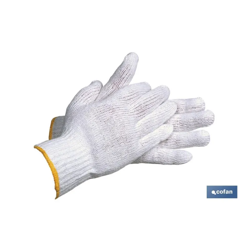 GUANTE DE PUNTO ALGODON C/PUÑO ELASTICO