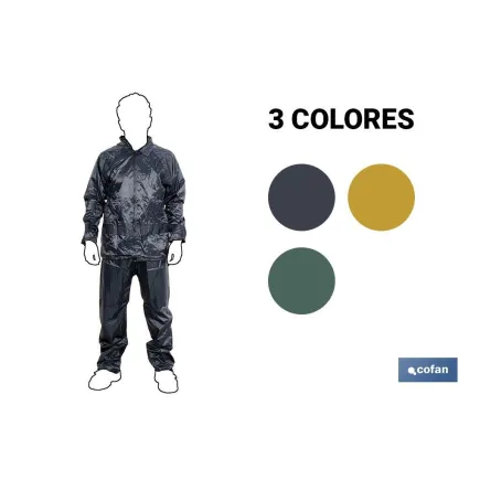 TRAJE AGUA AMARILLO POLIESTER/PVC TALLA XXXL