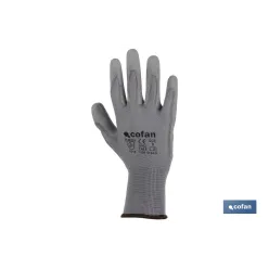 BLISTER G.100% POLIEST. IMPREG. PU GRIS T-11 venta unitaria