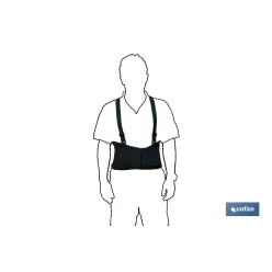 FAJA DE TRABAJO CON TIRANTES TALLA M