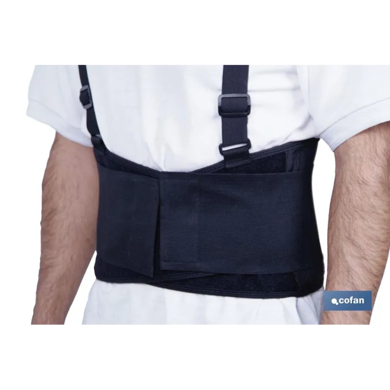 FAJA DE TRABAJO CON TIRANTES TALLA XL