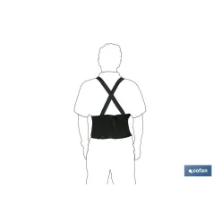 FAJA DE TRABAJO CON TIRANTES TALLA XL