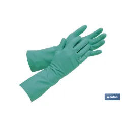 GUANTE VERDE NITRILO T 6,5